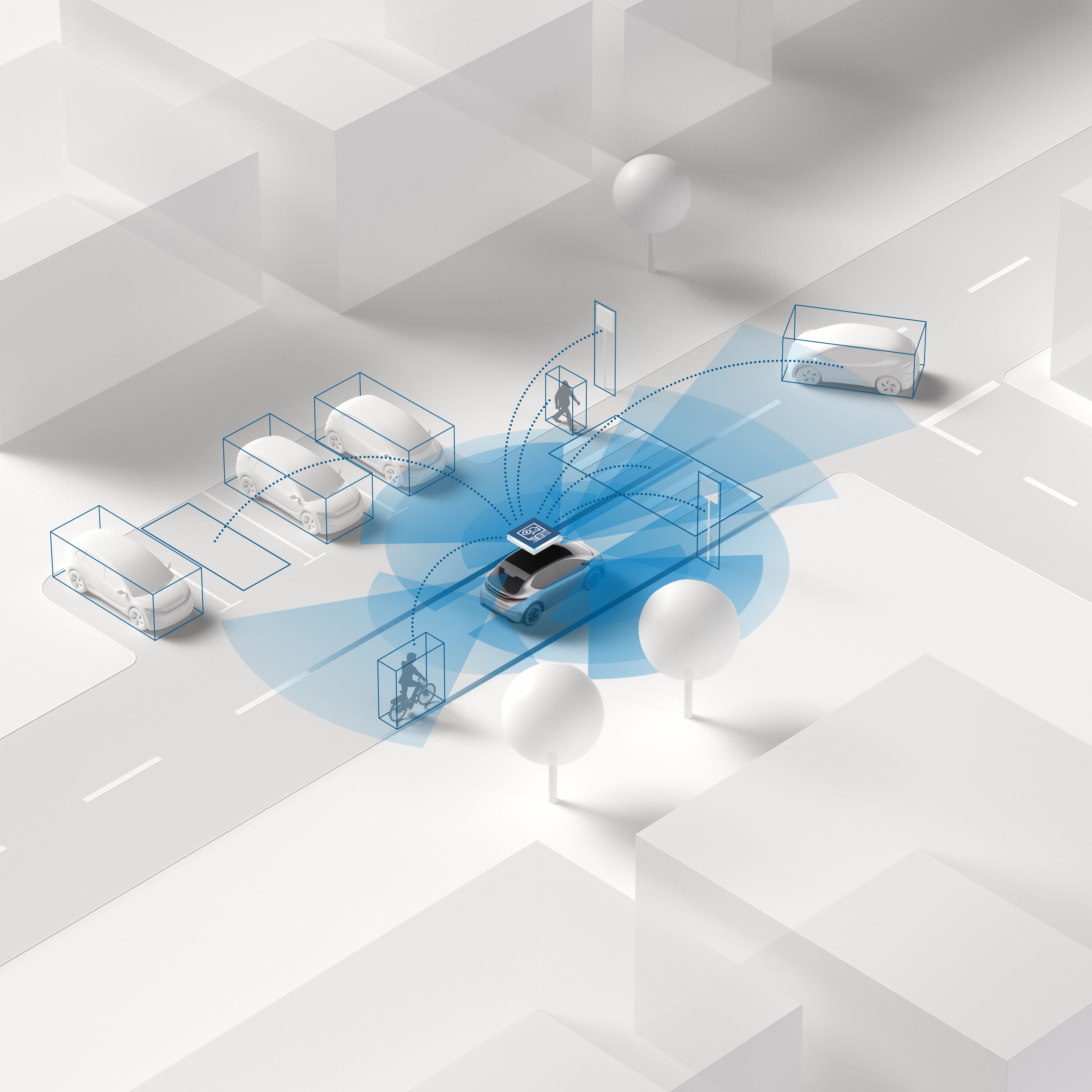 Bosch oferuje możliwość postrzegania funkcji zautomatyzowanej jazdy.
